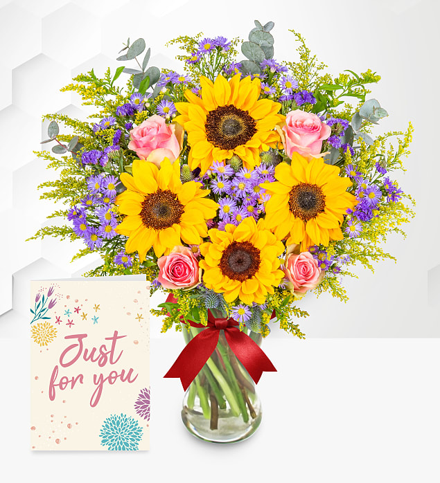 The July Bouquet with Card