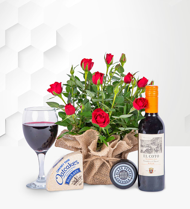 Rose & Rioja Gift | Prestige Flowers