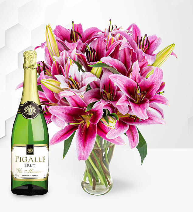 Stargazer Lilies With Pigalle