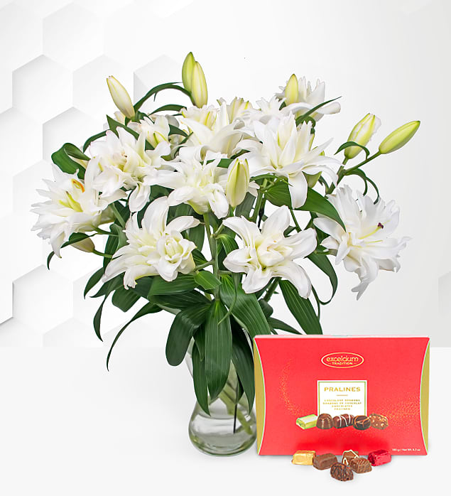Double-Flowering Lilies with Chocs