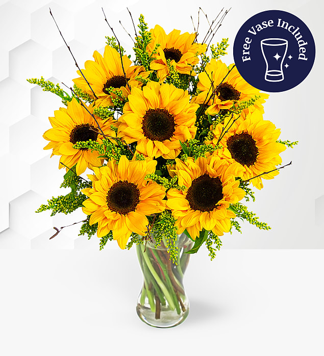 Sensational Sunflowers & FREE Vase