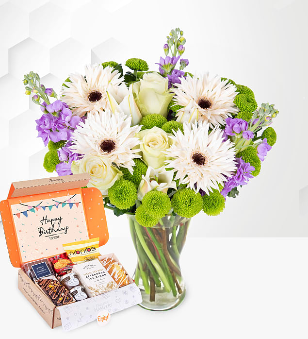 May Bouquet & Birthday Tea Gift