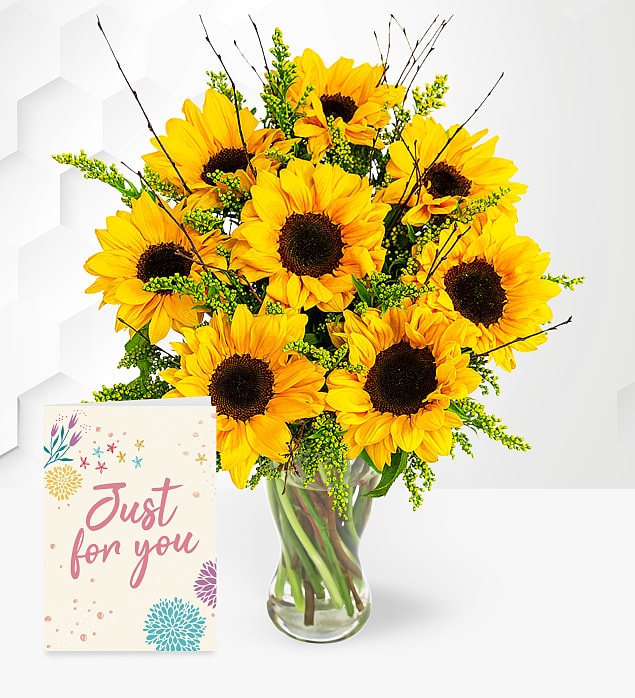 Sensational Sunflowers with Card