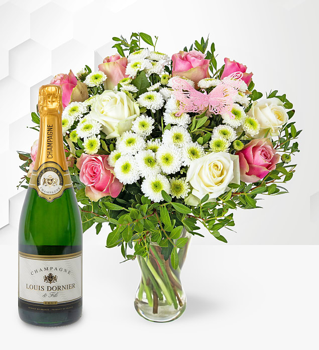 Rose Medley With Champagne