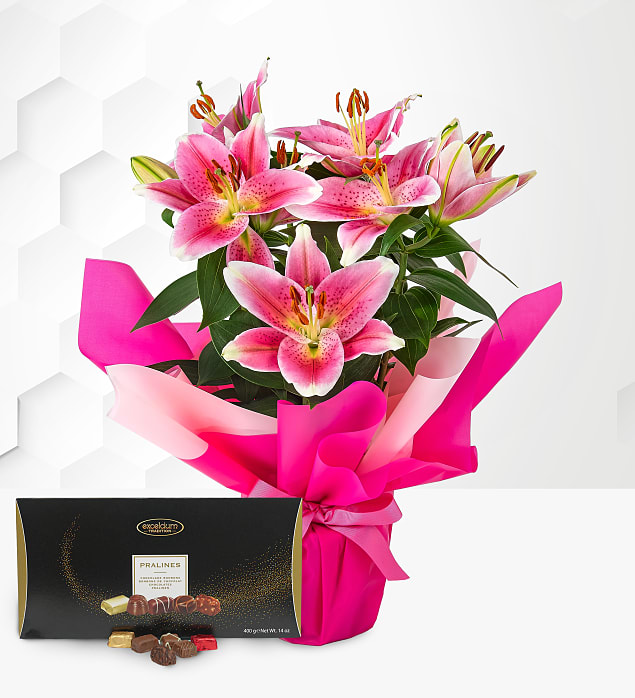 Oriental Lily & Luxury Chocolates