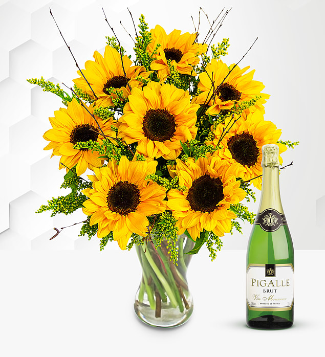 Sensational Sunflowers with Fizz