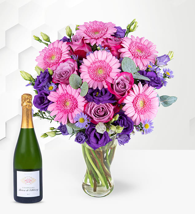 The September Bouquet with Champagne